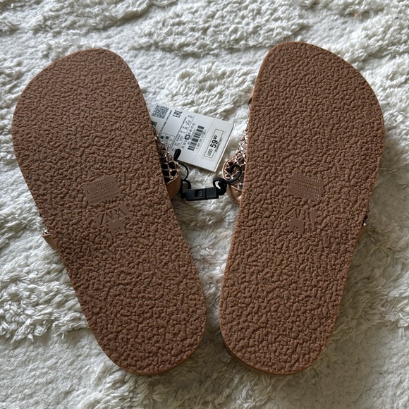 Zara rhinestones mesh sandals. Never worn. - Picture 4 of 4